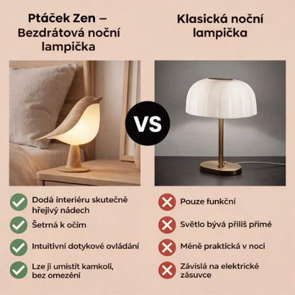Ptáček Zen – Bezdrátová noční lampička