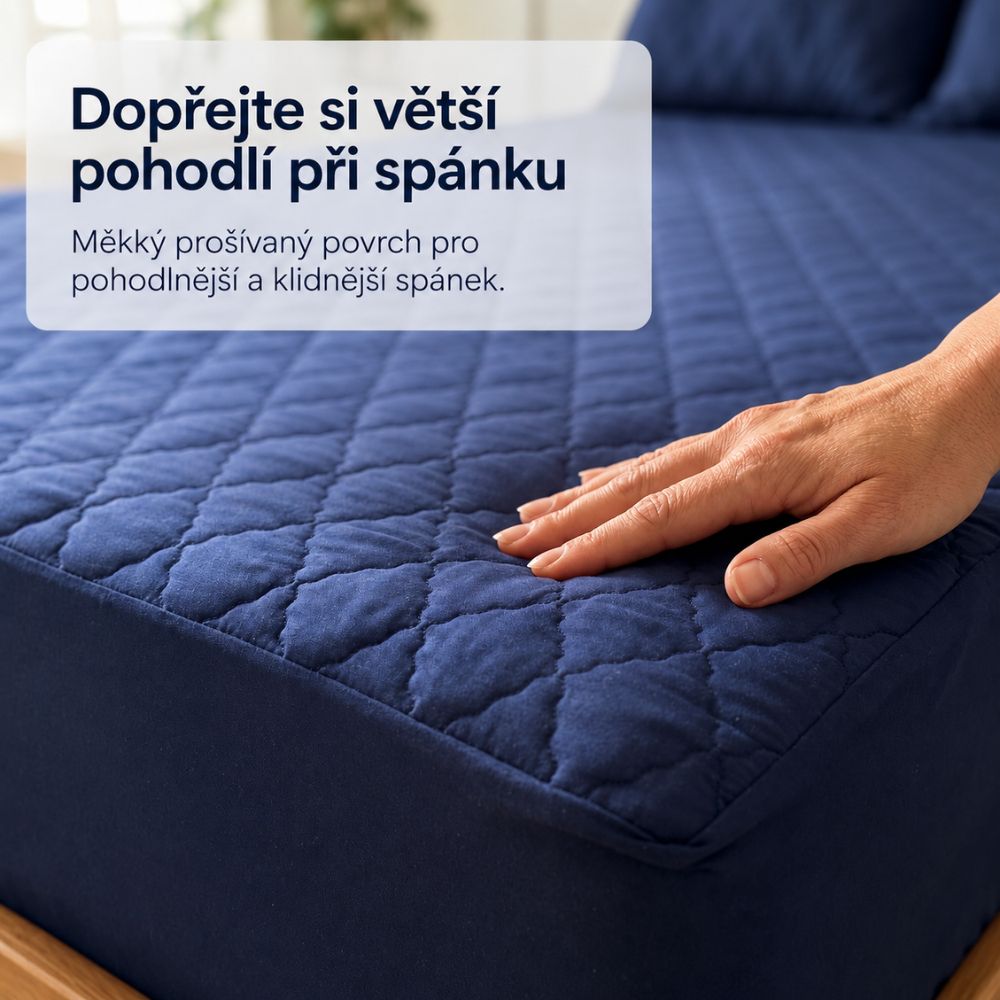 2 v 1 prošívaný nepromokavý chránič matrace