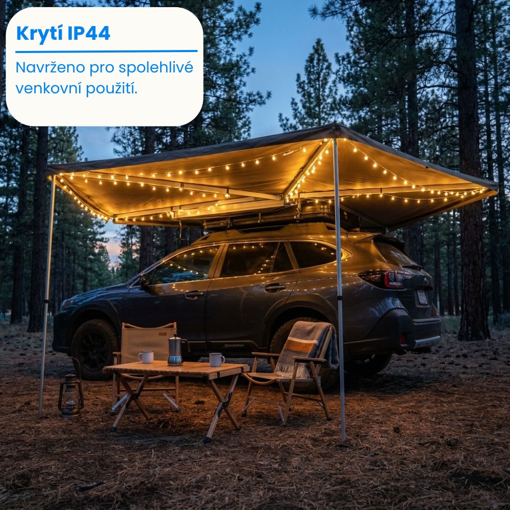 CampGlow™ - Kempingové světlo 2v1 se světelným řetězem