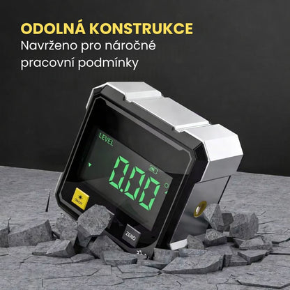 IncliTech™ Digitální magnetický úhloměr s bočním laserem a vysokou přesností