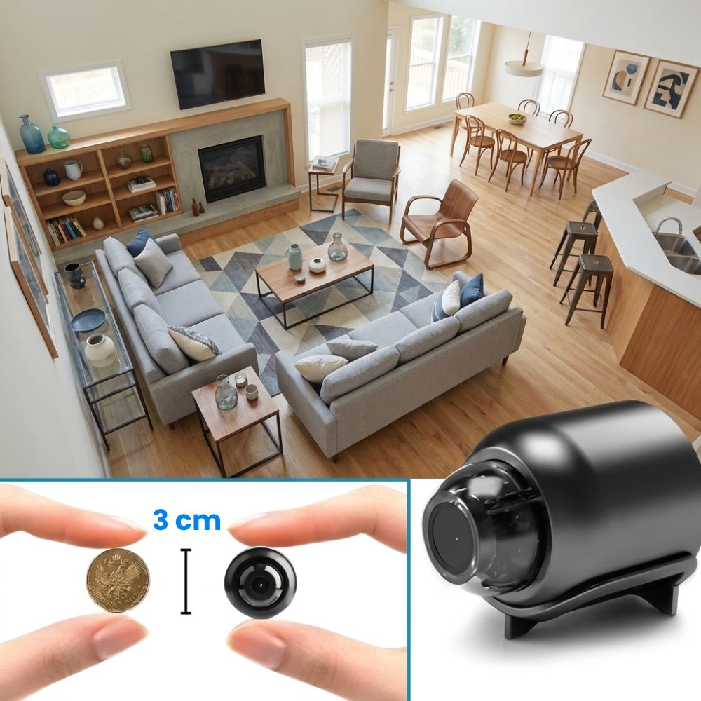 Mini Wi-Fi bezpečnostní kamera 1080p s nočním viděním