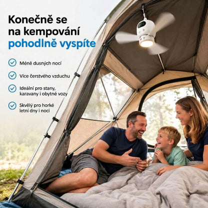 Breeze™ | Závěsný ventilátor do stanu pro příjemně chladné noci