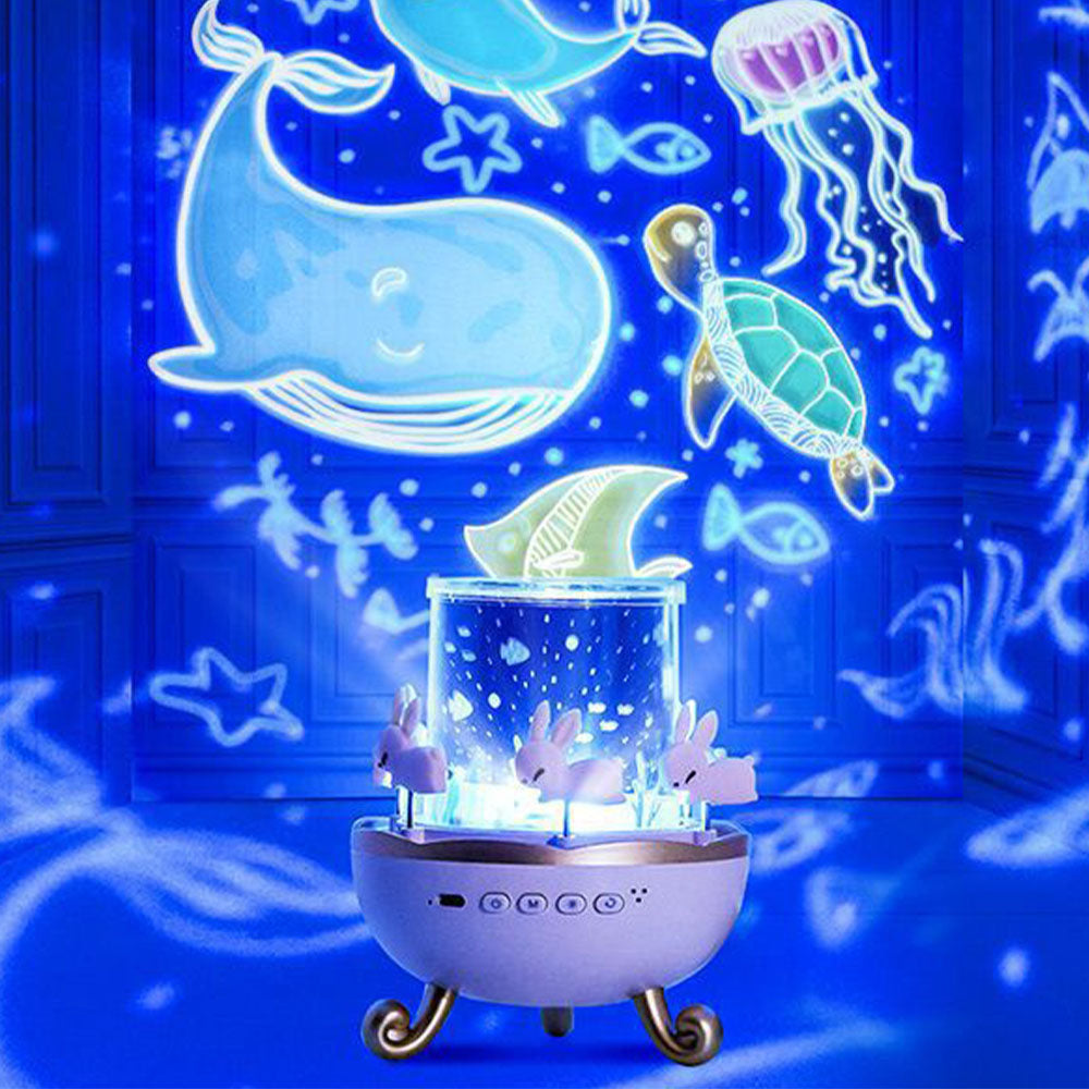 Králíček Karuzela – 2v1 dětský projektor s hrací melodií