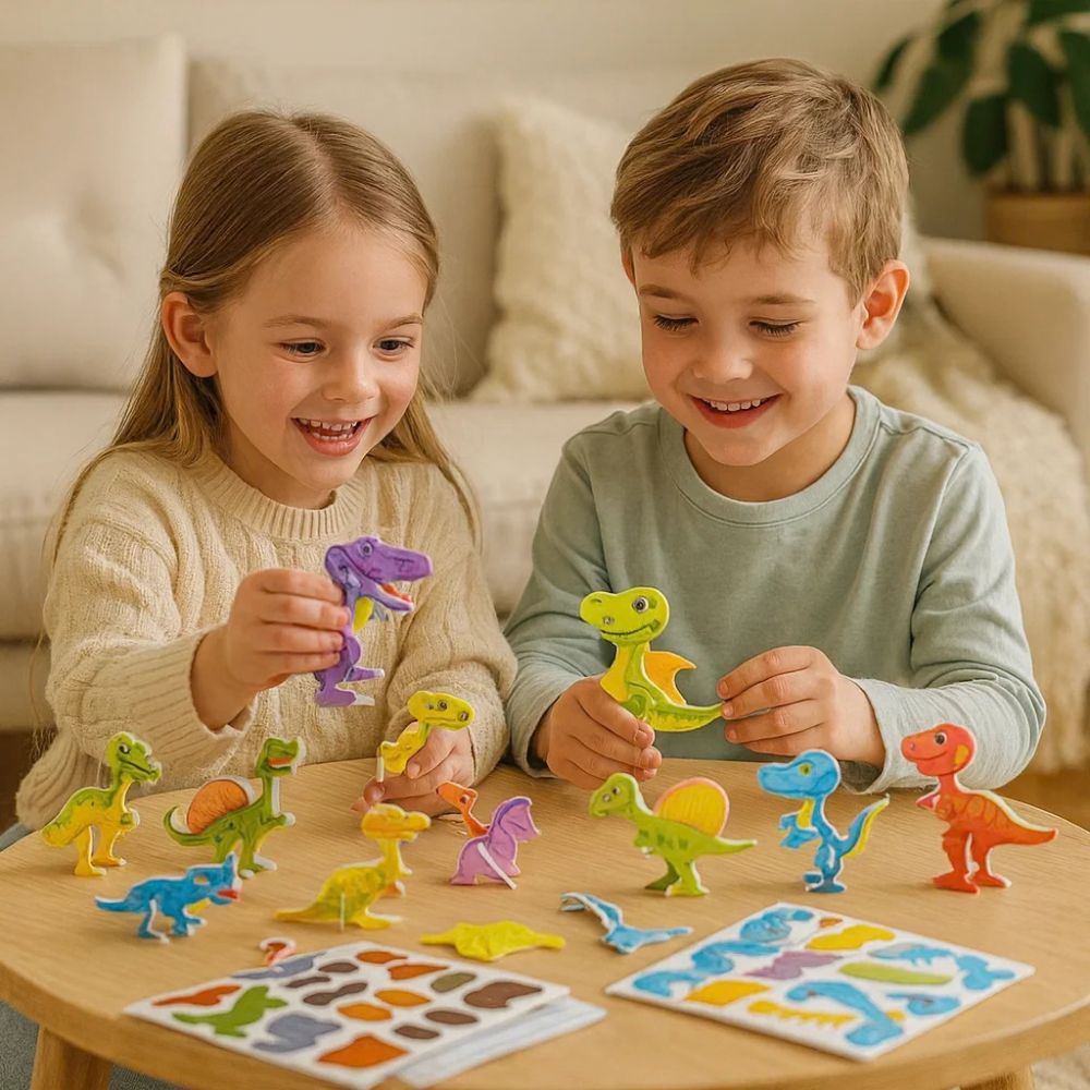 3D sada kreslených puzzlí pro děti