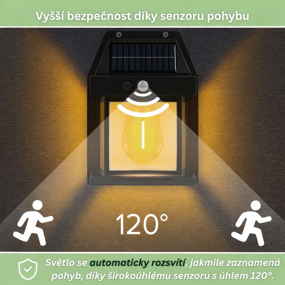 Lumira™ – Venkovní solární světlo s pohybovým senzorem