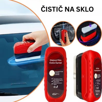 PovlakováníSkel | Roztok na olejový film na autoskla + aplikační štětec