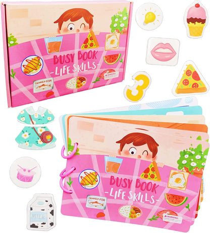 Busy Book (Aktivita kniha) - Smyslové vzdělávací hračky pro malé děti