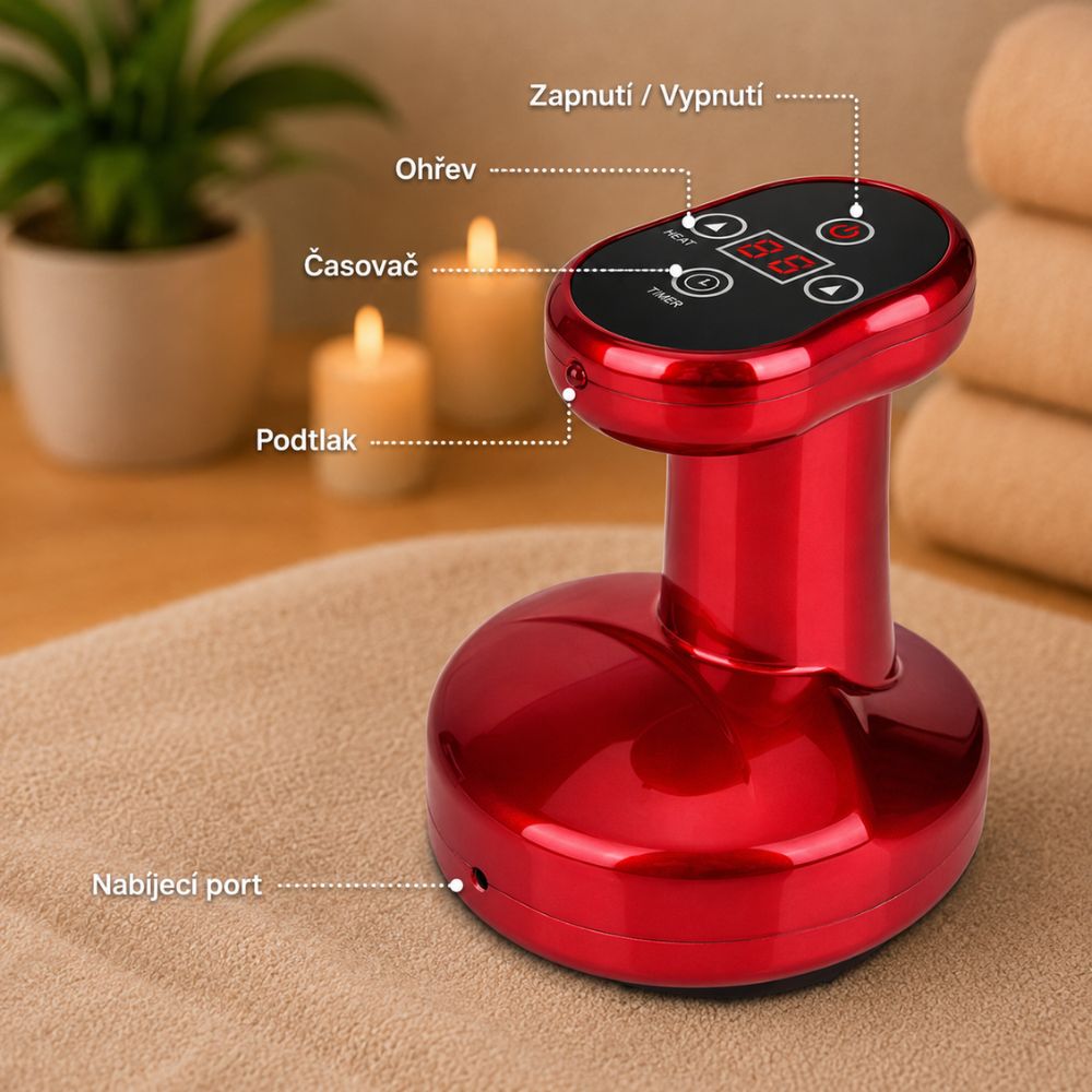 VacuCup™ – Elektrická vakuová baňka pro masáž těla