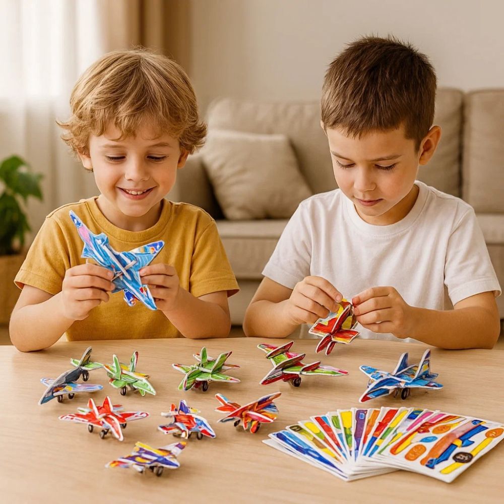 3D sada kreslených puzzlí pro děti