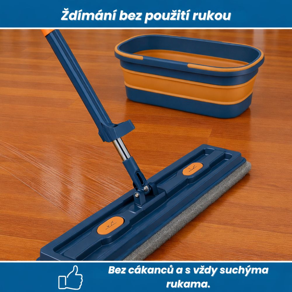 SwiftMop™ | Rotační mop s integrovaným ždímacím systémem