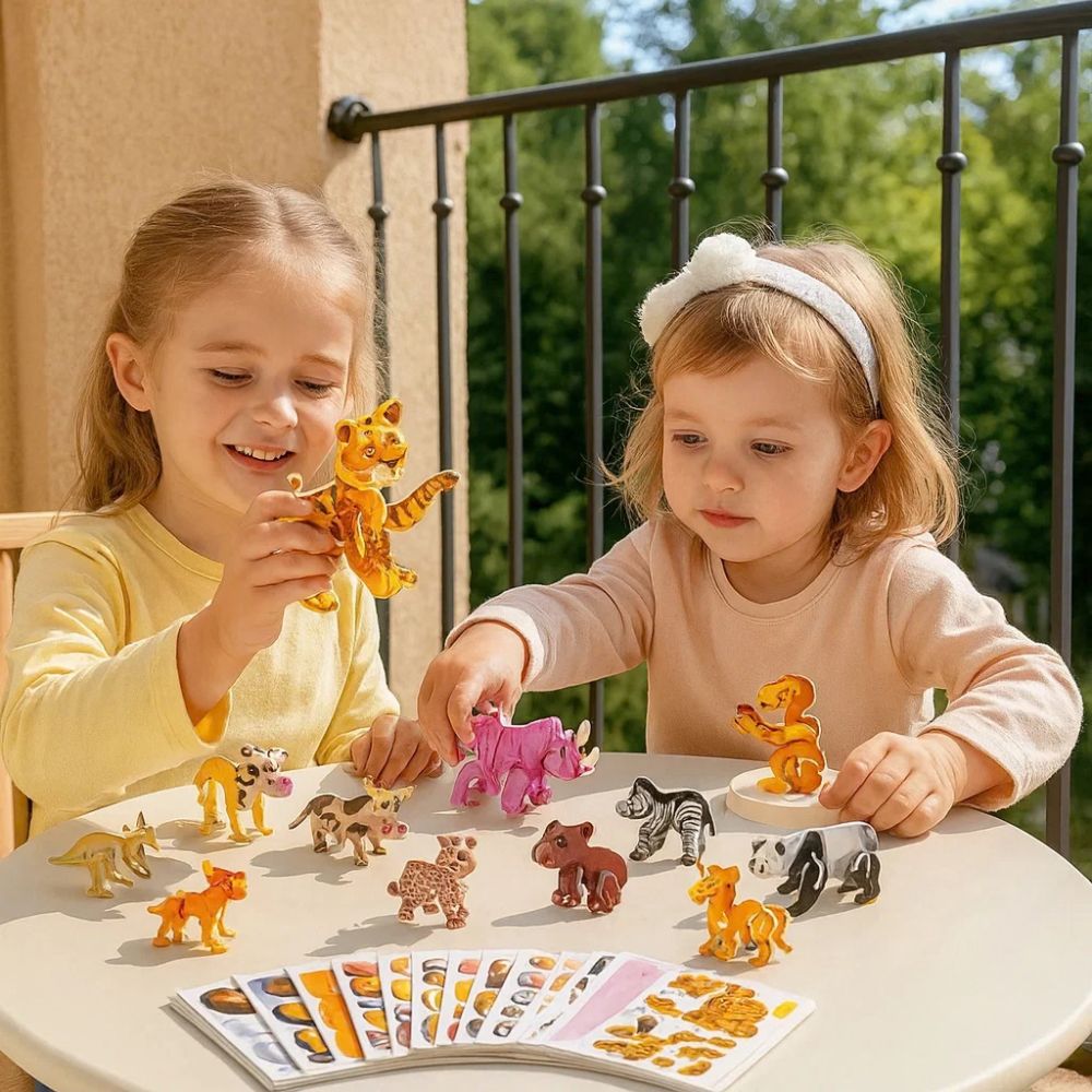3D sada kreslených puzzlí pro děti