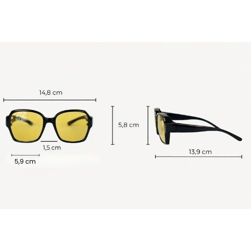 DriveNight™ – Noční brýle proti oslnění (přes dioptrické brýle)