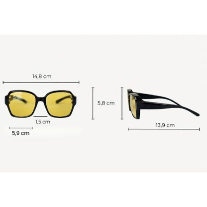 DriveNight™ – Noční brýle proti oslnění (přes dioptrické brýle)