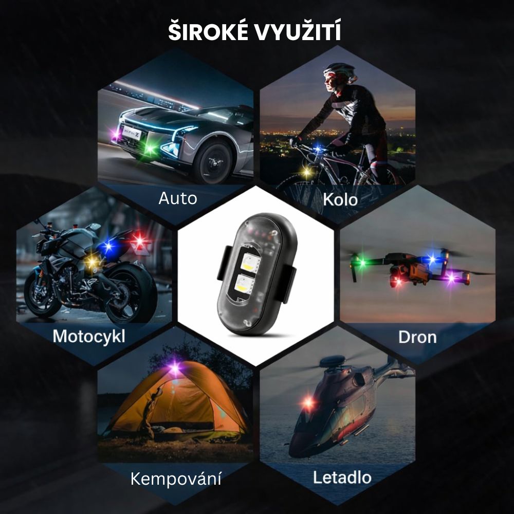 LED světla do auta s dálkovým ovládáním