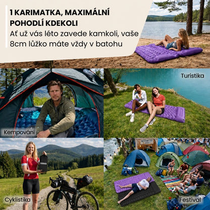 Kompaktní a ultralehká karimatka zajistí pohodlí na cestách