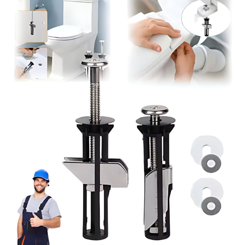 ToiletBolt™ 1+1 sada zdarma pevná upevňovací sada pro WC sedátko