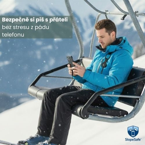 SlopeSafe™ - Bezpečnostní lanko na telefon pro zimní sporty