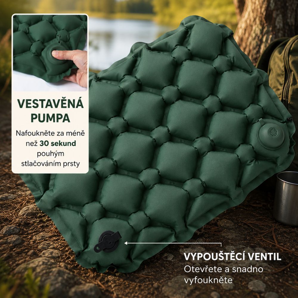 Pohodlný sedací polštář na cesty AirCushion™ Lite