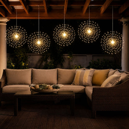 Solární LED Ohňostrojová Světla do Zahrady