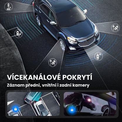 Autokamera se 3 až 4 kanály s Wi-Fi a nočním viděním