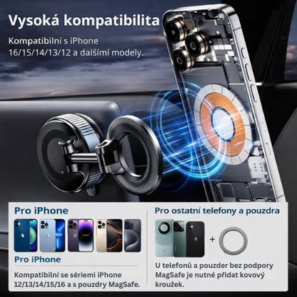 Magnetický držák na telefon s 360° rotací