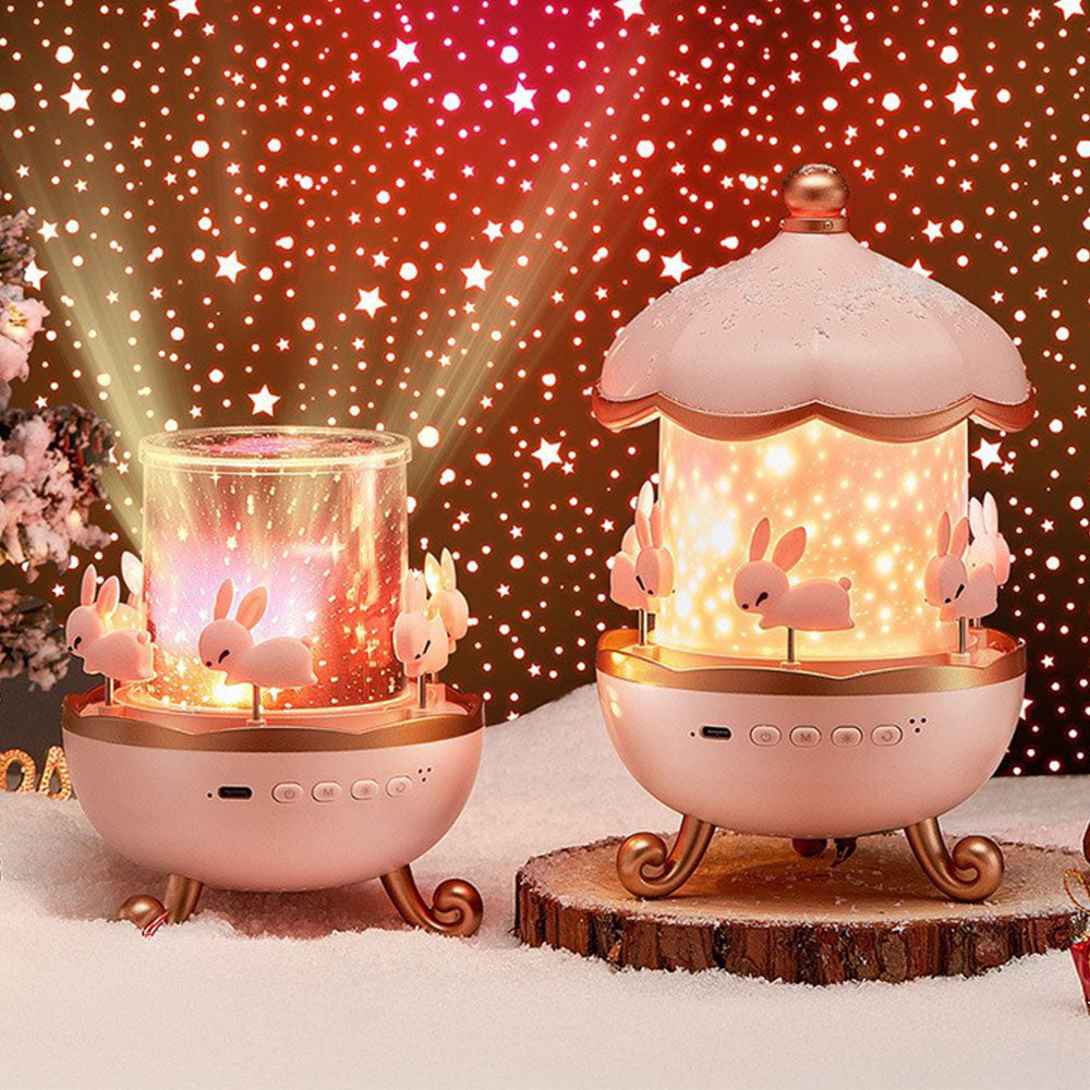 Králíček Karuzela – 2v1 dětský projektor s hrací melodií