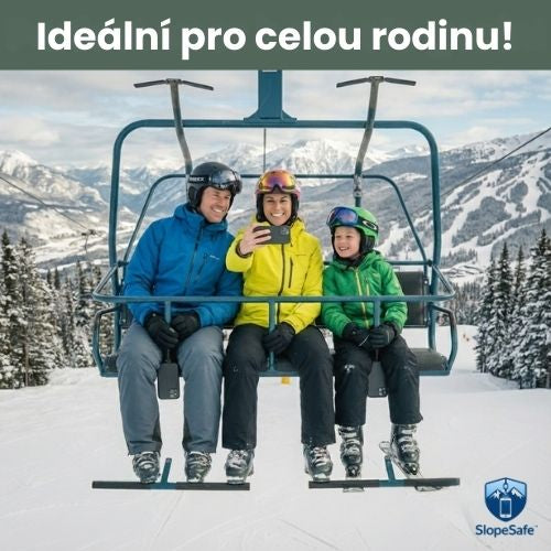 SlopeSafe™ - Bezpečnostní lanko na telefon pro zimní sporty