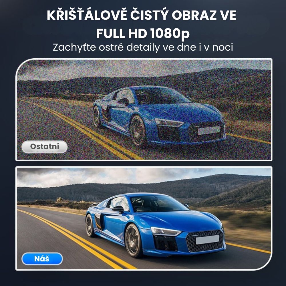 Autokamera se 3 až 4 kanály s Wi-Fi a nočním viděním