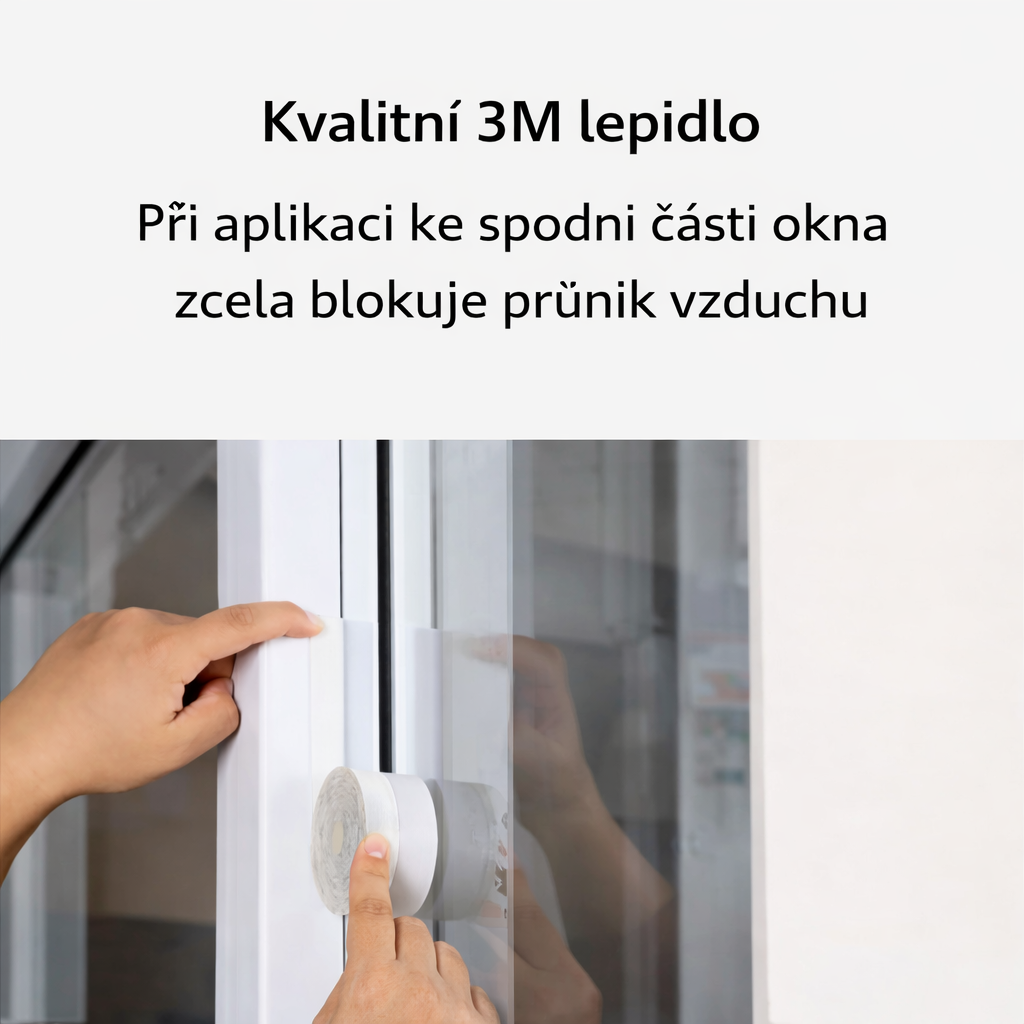 TapeShield™ – Transparentní těsnicí páska pro dveře a okna