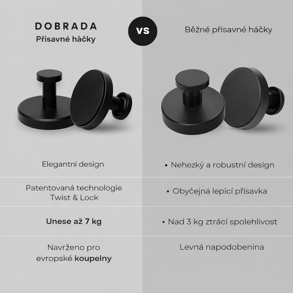 Dobrada - Přísavné háčky – sada 4 ks