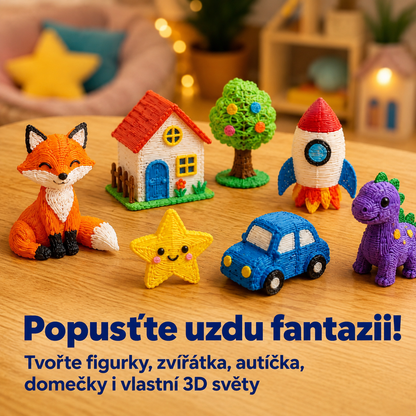 Magic 3D pen bezdrátové 3D pero pro kreativní tvoření