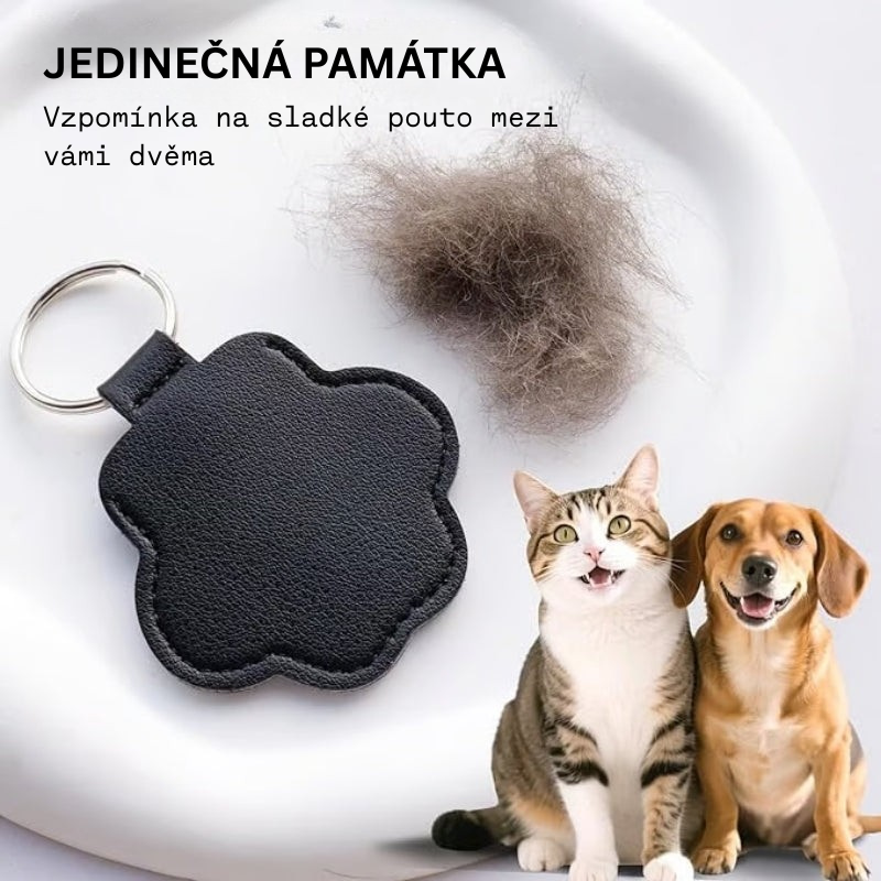Kožený přívěsek na klíče na památku vašeho mazlíčka