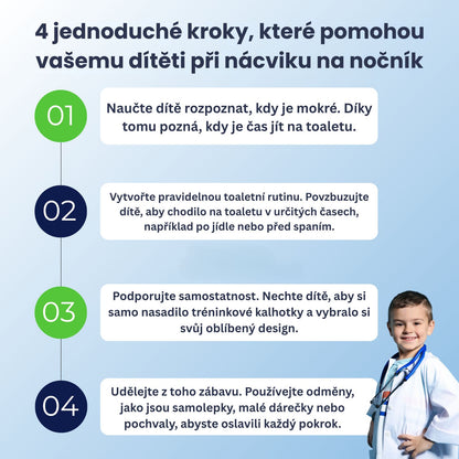 Plenky pro učení na nočník – snadné učení na nočník