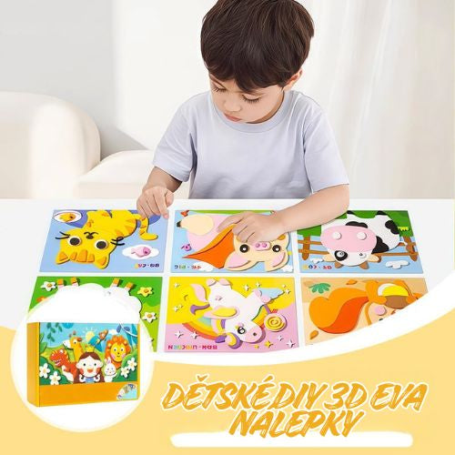 DIY 3D EVA kreativní samolepky pro děti