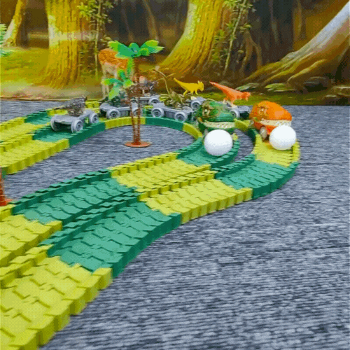 Dinosaur™ Flexibilní závodní dráha se svítícím dinosauřím vozidlem