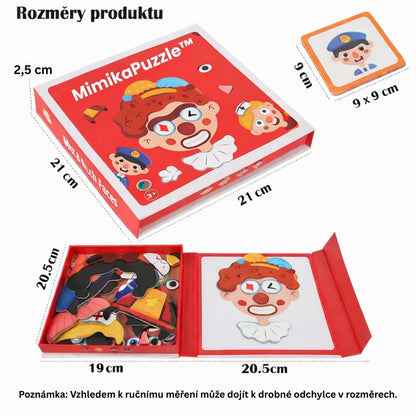 MimikaPuzzle™ – Magnetická hra s výrazy obličeje
