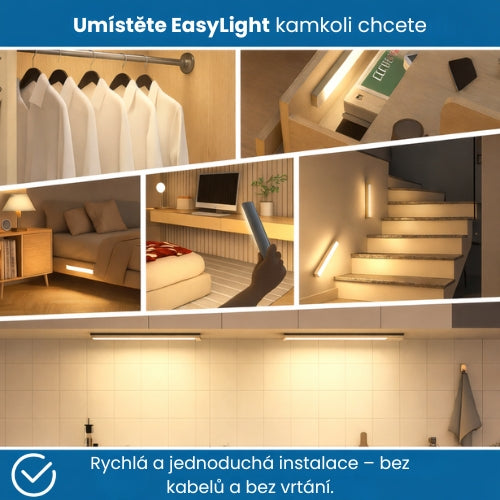 EasyLight™ – Bezdrátové LED světlo 30 cm s vestavěným pohybovým senzorem