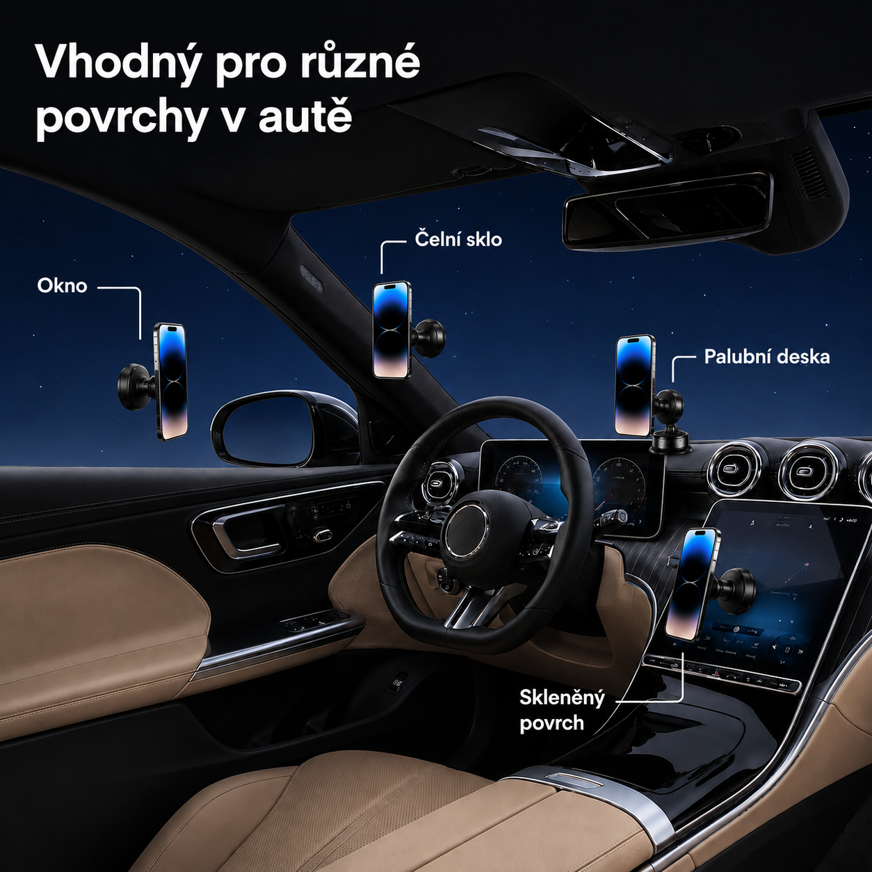 Magnetický držák na telefon MagFix s otočením o 360°