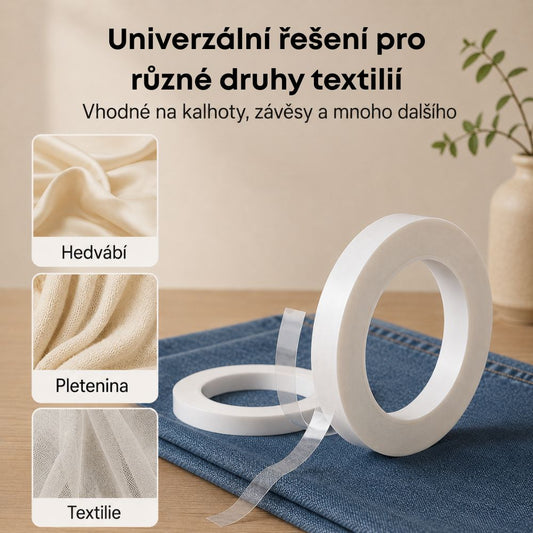 Pratelná samolepicí páska na lemování kalhot