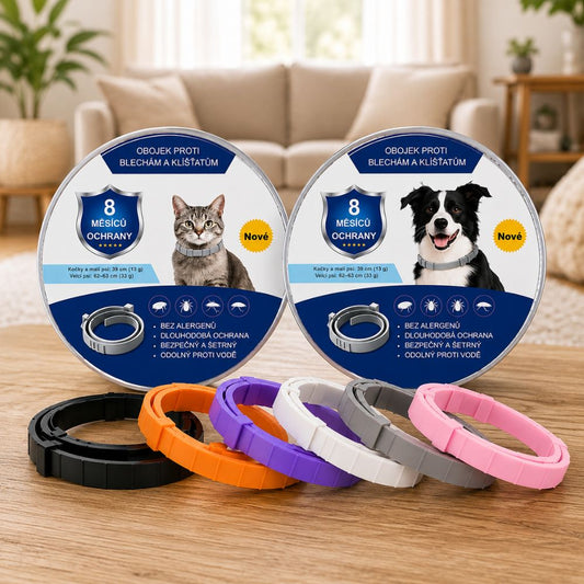PetProtect™ - Přírodní obojek proti blechám, klíšťatům a komárům (ochrana až 8 měsíců)