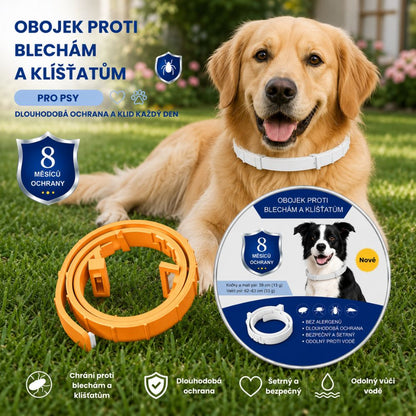 PetProtect™ - Přírodní obojek proti blechám, klíšťatům a komárům (ochrana až 8 měsíců)