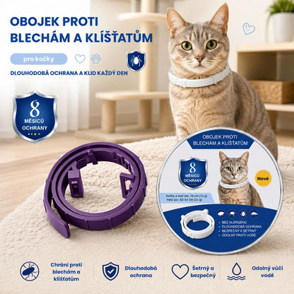 PetProtect™ - Přírodní obojek proti blechám, klíšťatům a komárům (ochrana až 8 měsíců)