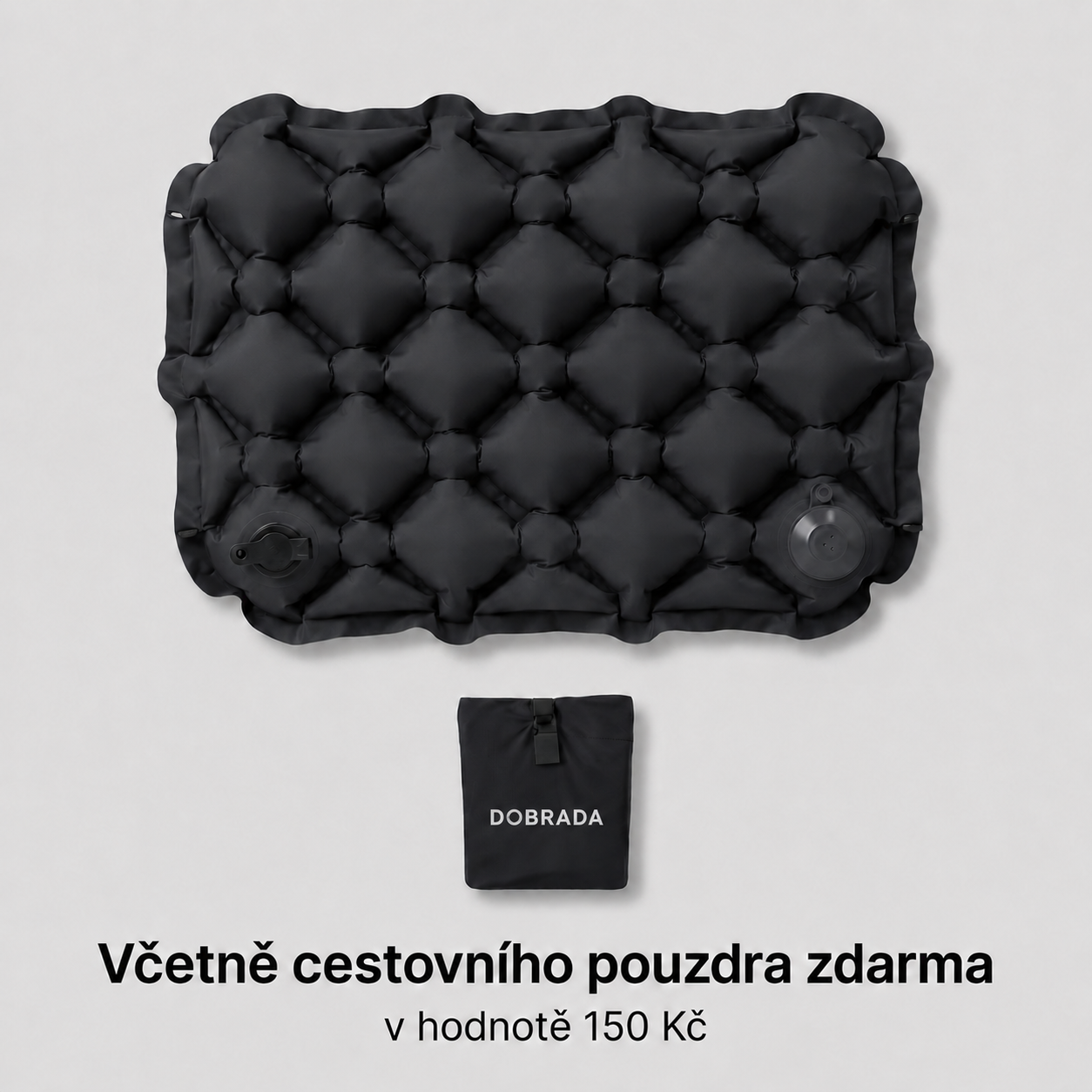 Pohodlný sedací polštář na cesty AirCushion™ Lite
