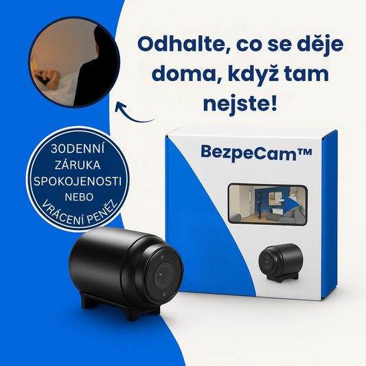 BezpeCam™ | Mini kamera s detekcí pohybu v 4K rozlišení