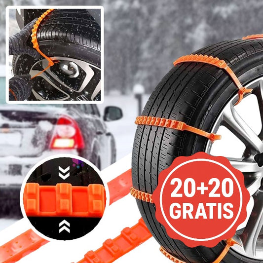 Nifty ZipTie® – Zimní protiskluzové pásky na pneumatiky | 20 + 20 ks ZDARMA