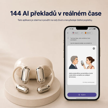 Bezdrátová sluchátka s AI překladem v reálném čase