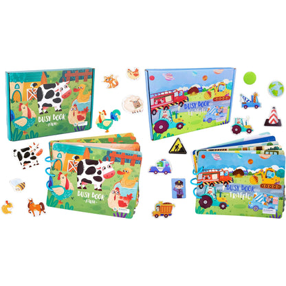 Busy Book (Aktivita kniha) - Smyslové vzdělávací hračky pro malé děti