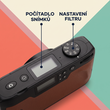 Digitální retro fotoaparát s retro filtry