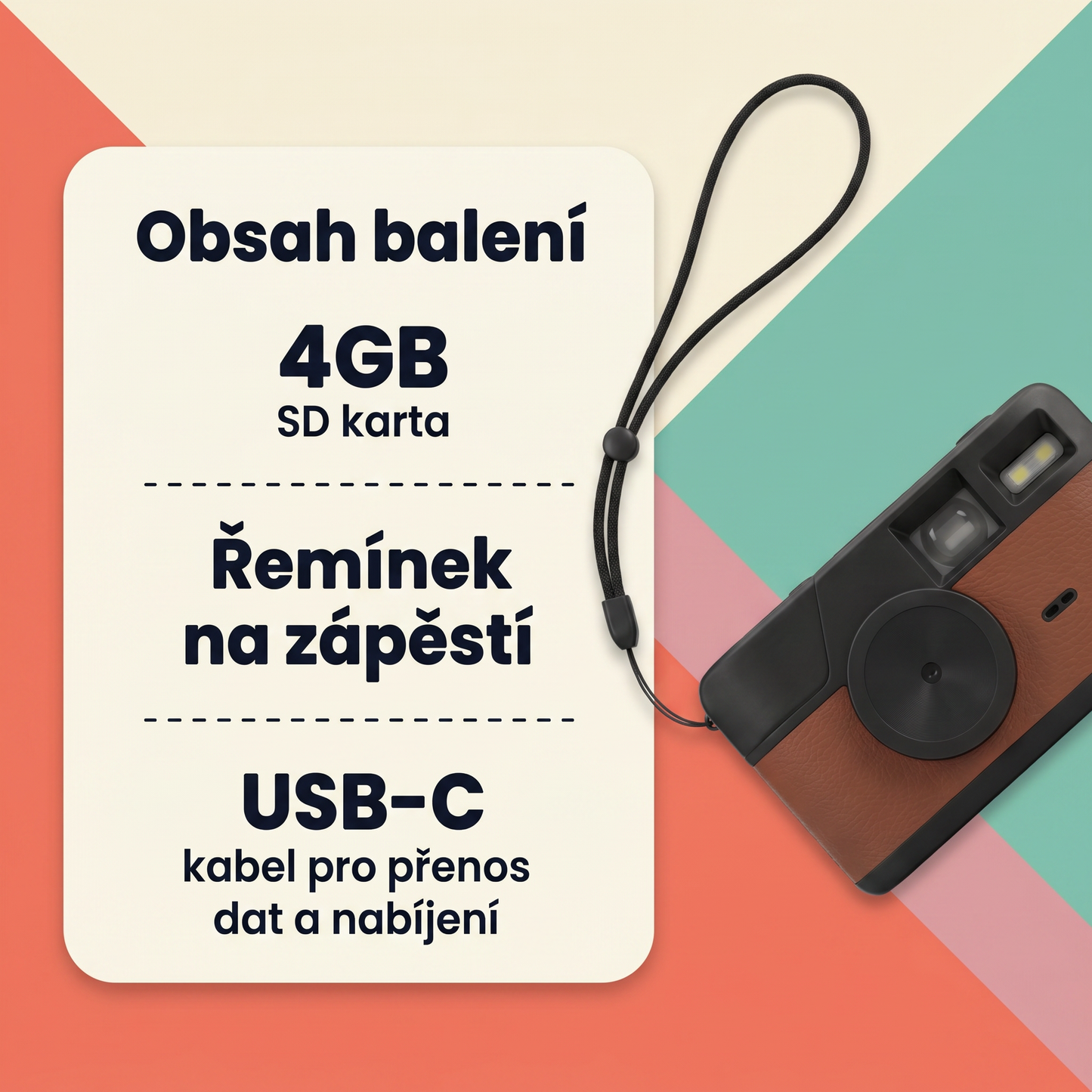 Digitální retro fotoaparát s retro filtry
