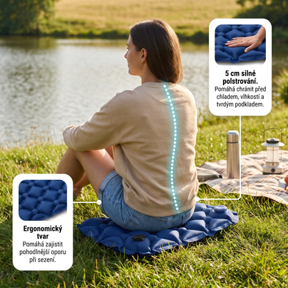 Pohodlný sedací polštář na cesty AirCushion™ Lite